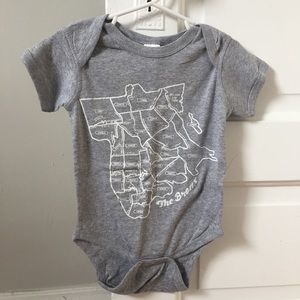 Bronx NY map onesie